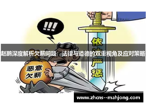 赵鹏深度解析欠薪问题：法律与道德的双重视角及应对策略